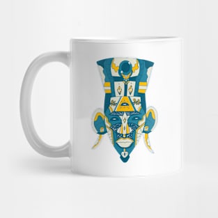 Retro Wave African Mask 6 Mug